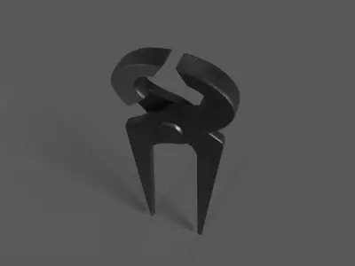 Pincers scissor pliers Low-poly 3D model