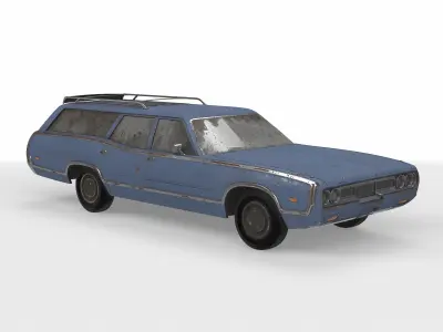 station wagon 01 3D model