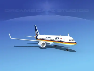 Boeing 767-300 TACA 3D model