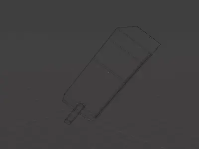 Anime Mecha Sword Powered Futuristic Weapon 3D Model Free low-poly 3D model