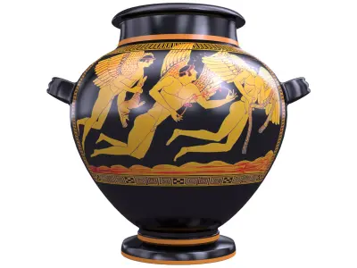 Stamnos- Ancient Greek Pottery 3D model