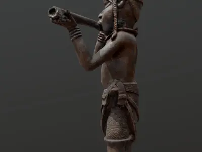 Hornblower Low-poly 3D model