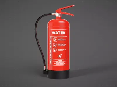 Water Fire Extinguisher 3D model purchase