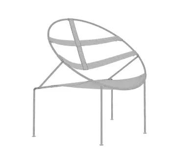FDC1 Armchair by Flavio de Carvalho 3D model
