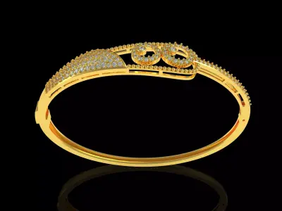 Art Deco Bracelet 13 3D print model