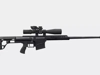 Sniper Rifle Barret 3D model