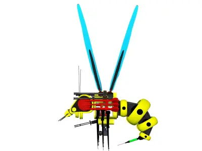 Super Warrior Bee Robot  3D model