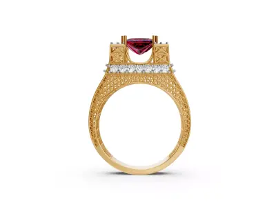 Fusion Eiffel Tower Ring 3D print model