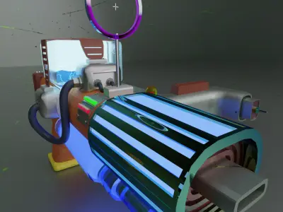 Low Poly Gun That Can Be Use Anywhere Free 3D model