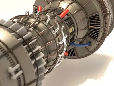 Jet Engine Concept 02 3D model 3D model