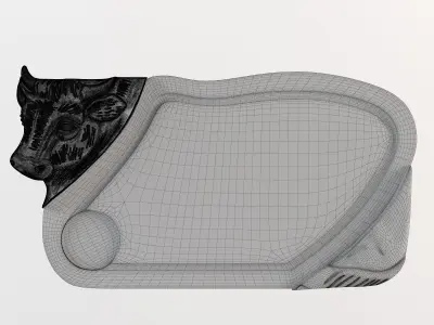 Tray cow CNC 3D print model