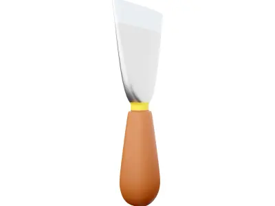 Scraper cartoon icon 3D model