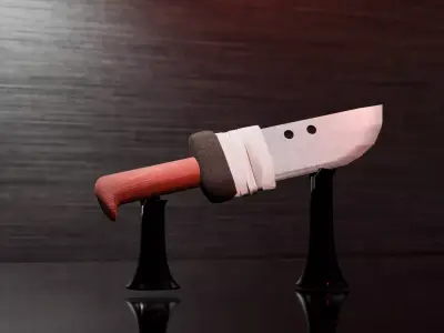 Game-ready stylized knife low-poly  Free low-poly 3D model