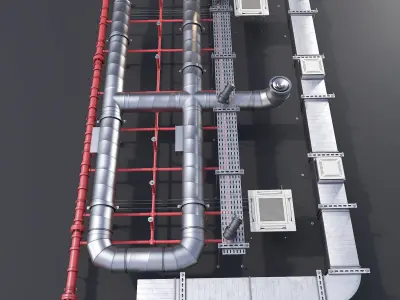 Pipe Ceiling 3D model