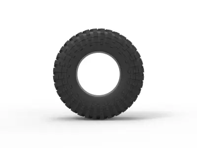 Offroad tire 109 Scale 1 to 25 3D print model