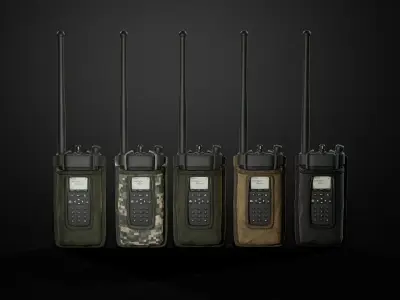Radio pouch Low-poly 3D model