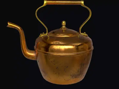 Copper kettle 3D model