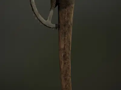 Post Apocalyptic Axe Low-poly 3D model purchase