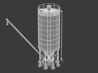 Cement Silo 3D model