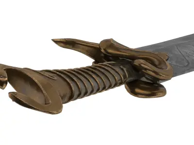 Harpe Sword  Low-poly 3D model