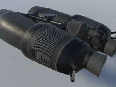 Long Range Binoculars Low-poly 3D model