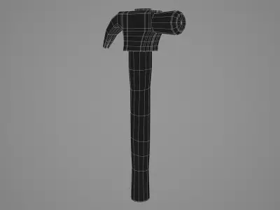Claw Hammer Low-poly 3D model