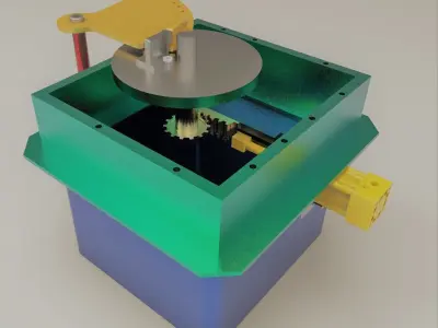Copper Tube M Shape Bending Machine Low-poly 3D model