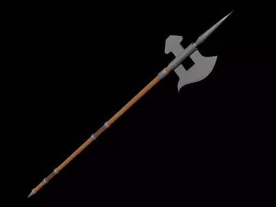 Realistic pikes with procedural materials - 5 different pikes Low-poly 3D model