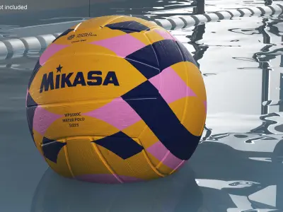 Water Polo Ball Mikasa Multicolor 3D model