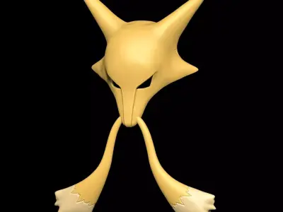 Pokemon Abra Kadabra mask 3D print model