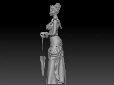 VICTORIAN ERA GIRL 4 3D print model