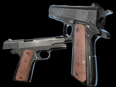 Colt M1911 Low-poly 3D model purchase