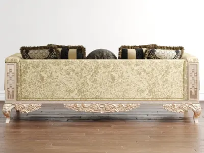 Vistera Art Deco Yatak Odasi Couch 3D model