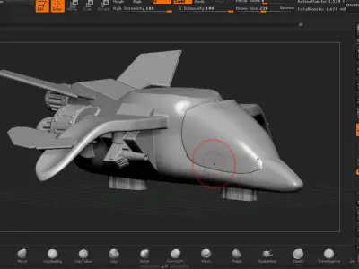 Ship 2 toy spaceship 3D model