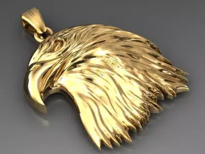 White Eagle Pendant  3D print model