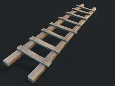 Stairs Low-poly 3D model