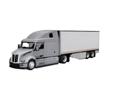 Peterbilt 579 Truck Modern Aerodynamic Heavy Duty Semi Truck 3D model