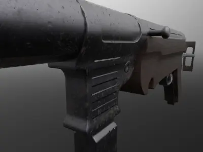 MP40 World War 2 Gun Low-poly 3D model