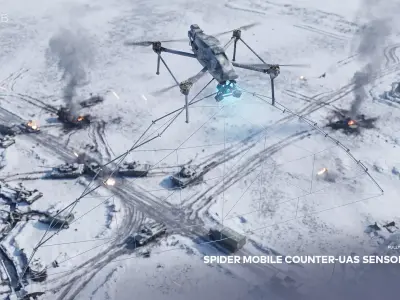 SPIDER Mobile Counter-UAS Sensor Drone 3D model