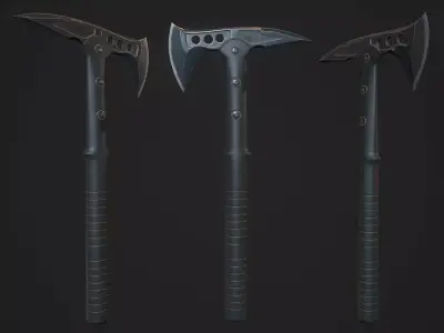 Modern Axe 04 Low-poly 3D model