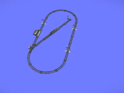 80s FERRORAMA XP200 - RAIL TRACKS ONLY - 3D SCAN 3D print model