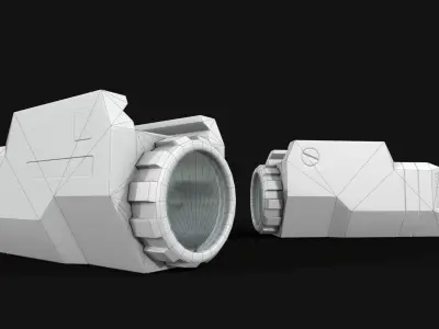 Inforce APLc Compact Handgun Weapon Mounted Light Low-poly 3D model