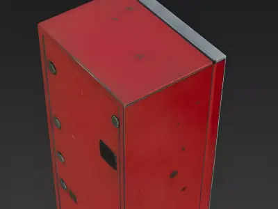 Realistic Vintage Soda Vending Machine 3d model Low-poly 3D model