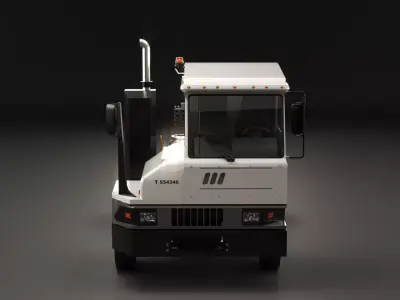 Industrial Terminal Tractor Yard Truck PBR Low-poly 3D model