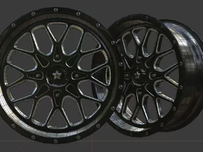 4 LUG MSA M45 Low-poly 3D model