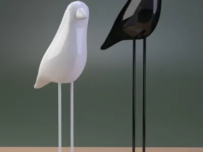 Birds Figurine 3D model
