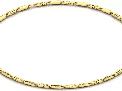 Rice chain  for Men 3D print model