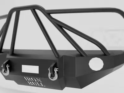 BUMPER FRONT FOR CHEVY SILVERADO IRON BULL 3D model