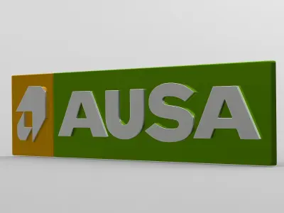ausa logo 3D model