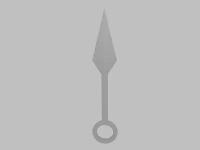 Kunay Low Poly knife Free low-poly 3D model